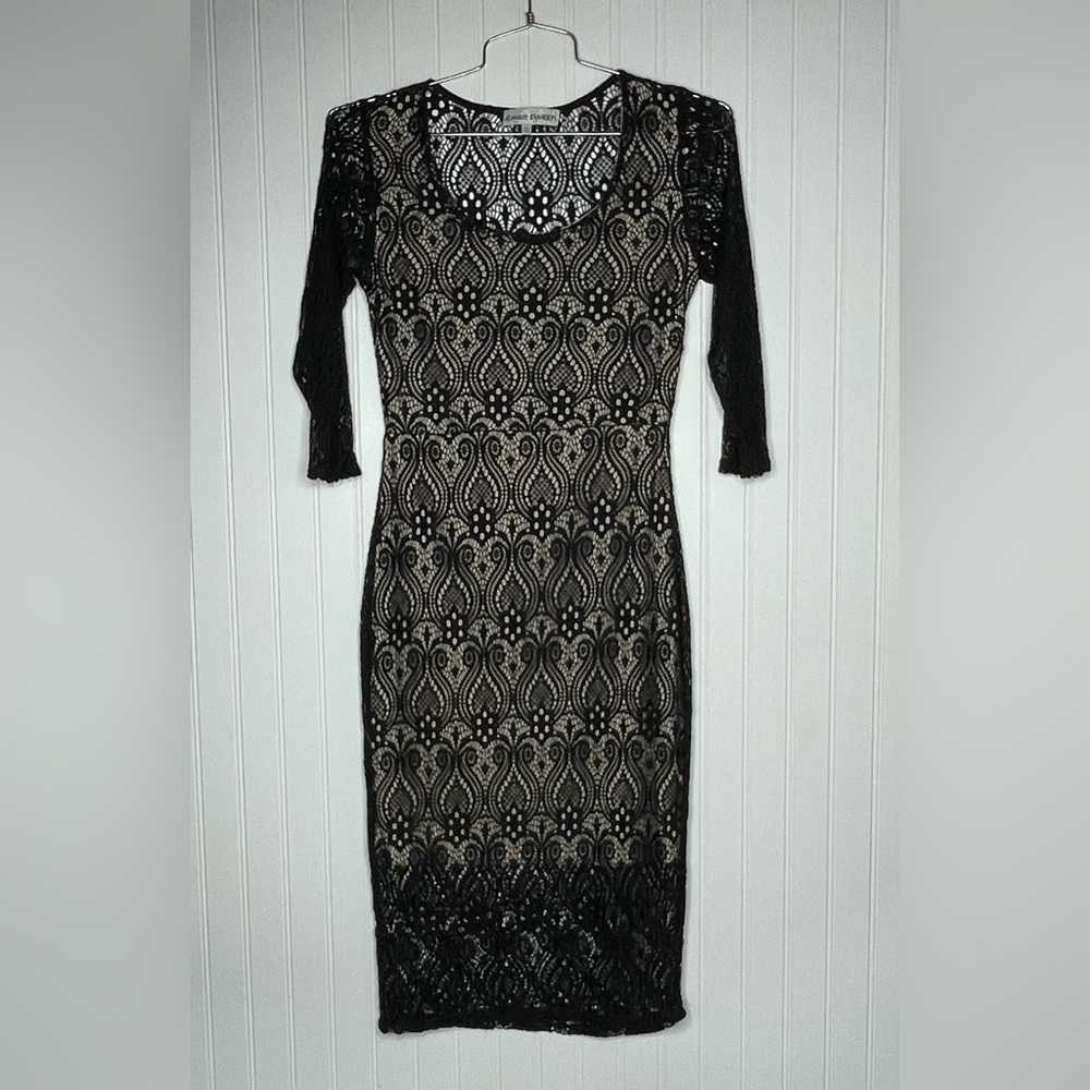 Almost Famous Lace 3/4 Sleeve Bodycon Dress - Picture 2 of 7